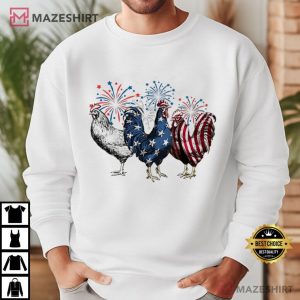Chicken Funny 4th of July T Shirt (4)
