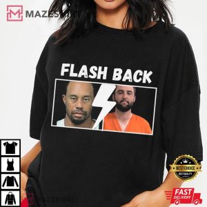 Flash Back Tiger Wood Scottie Scheffler T Shirt (2)