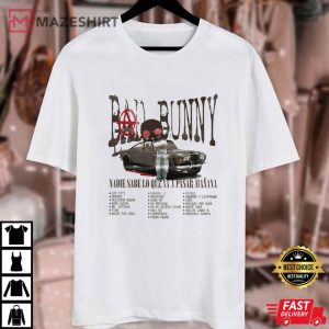 Bad Bunny Nadie Sabe lo que va a pasar manana Concert T Shirt (1)