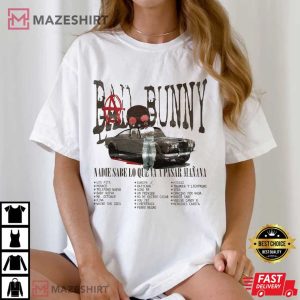 Bad Bunny Nadie Sabe lo que va a pasar manana Concert T Shirt (3)