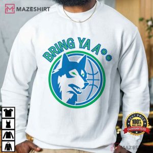 Anthony Edwards Bring Ya Ass Playoff Minnesota Timberwolves T Shirt (1