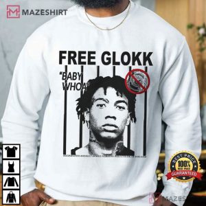 Free Glokk Glokk40Spaz Baby Whoa T Shirt (4)