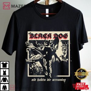 Taylor The Black Dog Old Habits Die Screaming TTPD T Shirt (1)