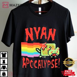 Nyan Cat Apocalypse Rainbow T Shirt (1)