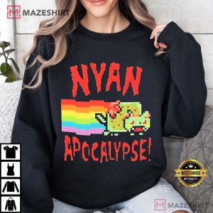 Nyan Cat Apocalypse Rainbow T Shirt (3)