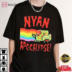 Nyan Cat Apocalypse Rainbow T Shirt (4)