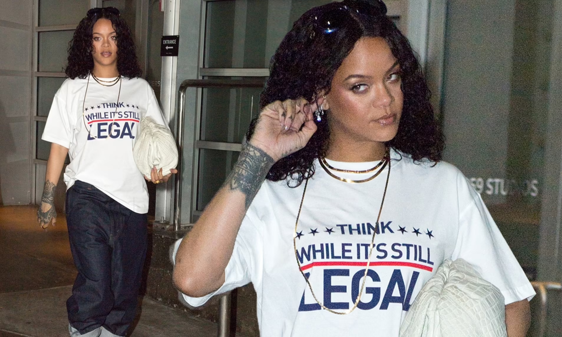 Rihanna Cheered by Conservatives For 'Think While It's Still Legal' T shirt Rihanna Cheered by Conservatives For 'Think While It's Still Legal' T shirt