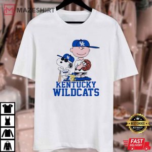 Snoopy and Charlie Brown Kentucky Wildcats T Shirt (1)