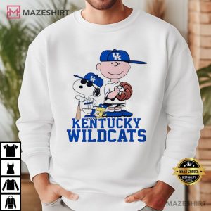 Snoopy and Charlie Brown Kentucky Wildcats T Shirt (4)