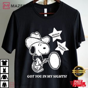 Snoopy Cowboy Got You In My Sights T Shirt (1)