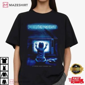 Poltergeist 1982 It Knows what Scares You T Shirt (2) t shirt