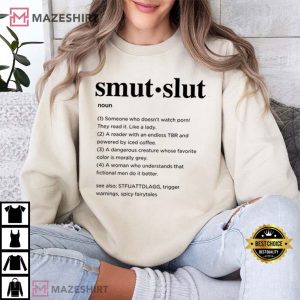 Smut Slut Dictionary Funny Stfuattdlagg Book Lover T Shirt (3)