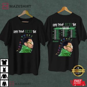 Chris Brown 1111 Tour 2024 with Ayra Starr & Maeta T Shirt (1)