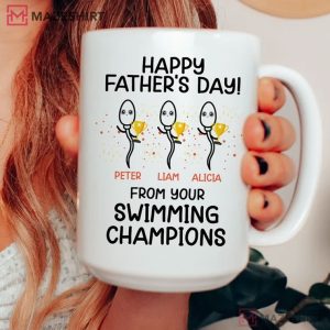 Happy Father’s Day From Your Swimming Champions Personalized Mug
