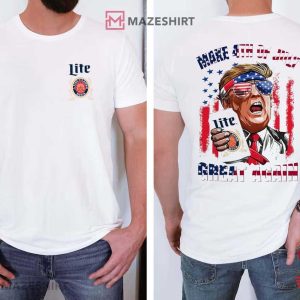 Make 4th of July Great Again Trump Miler Lite T Shirt (2)