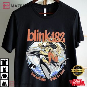 Blink 182 San Antonio Texas Tonight The Cowboy June 24th 2024 T Shirt (1)