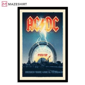 ACDC June 16 2024 Rinne Dresden Germany PWR UP Poster