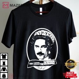 Freddie Mercury God Save The Queen T Shirt (1)