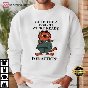 Garfield Gulf Tour 1990 91 We’re Ready For Action T Shirt (4)