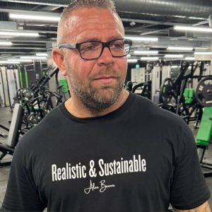 Realistic & Sustainable Alex Beevis Signature Gym T Shirt (2)