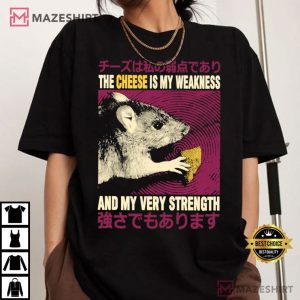 The Cheese is My Weakness and my very Strength Rat T Shirt (2)