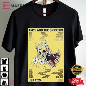 Amyl And The Sniffers North America Summer 2024 T Shirt (1)