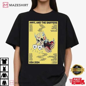 Amyl And The Sniffers North America Summer 2024 T Shirt (3)
