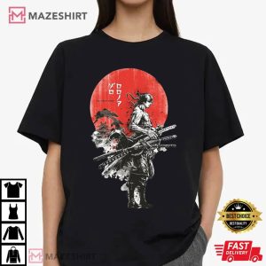 Zoro King of Hell Anime Graphic T Shirt (3)