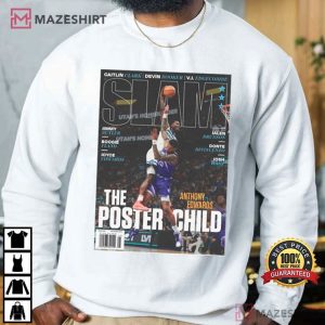 Anthony Edwards Minnesota Timberwolves NBA Slam Cover T Shirt (4)