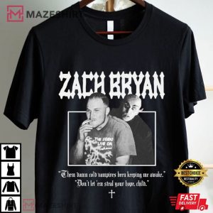 Zach Bryan Cold Damn Vampires T Shirt (1)