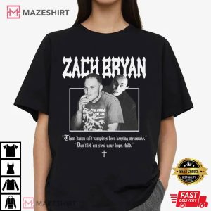 Zach Bryan Cold Damn Vampires T Shirt (3)