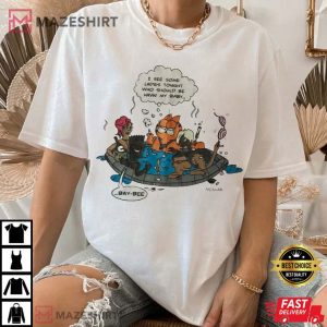 Mishka Black Bart Simpsons Garfield T Shirt (1)