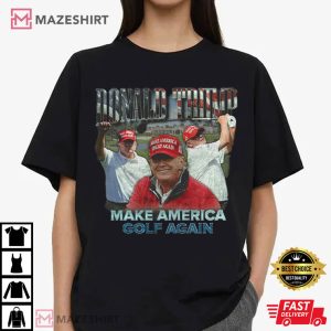 Trump Make America Golf Again Retro T Shirt (1)
