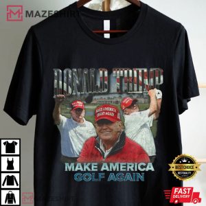 Trump Make America Golf Again Retro T Shirt (3)