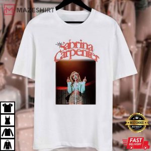 Sabrina Carpenter Middle Finger 90s T Shirt (1)