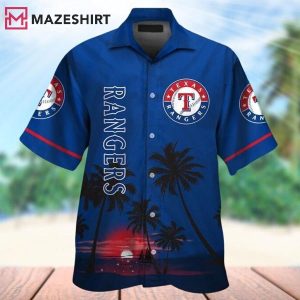 Texas Rangers Tropical Hawaiian Shirt