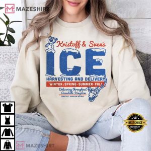 Frozen Kristoff Sven's Ice Harvesting And Delivery T Shirt (4)