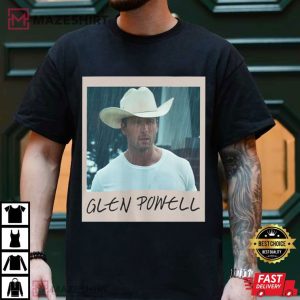 Glen Powell Cowboy Retro T Shirt (2)
