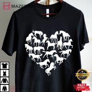 Horse Lover Gift Horse Silhouette T Shirt (1)