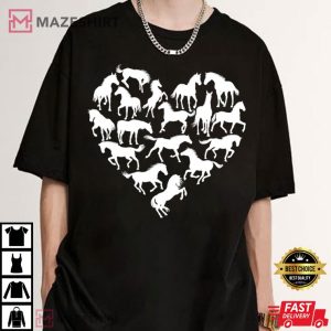 Horse Lover Gift Horse Silhouette T Shirt (3)