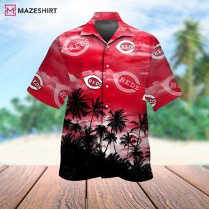 Cincinnati Reds Breeze Palm Tree Hawaiian Shirt