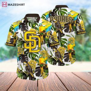 San Diego Padres Parrot Paradise Hawaiian Shirt