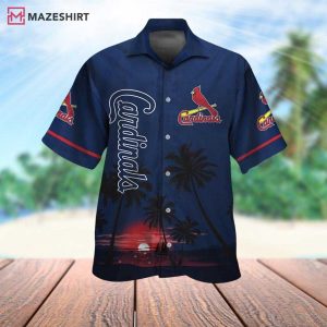 St. Louis Cardinals Sunset Hawaiian Shirt