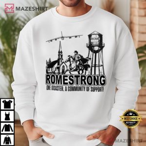 Romestrong One Disaster Community of Support T Shirt (4)