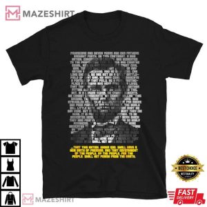 Abraham Lincoln Portrait Gettysburg Address T Shirt (1)