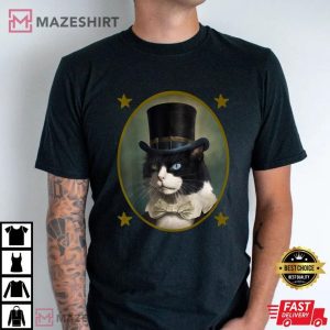 Tuxedo Cat Presidents Day Cat Lover T Shirt (1)
