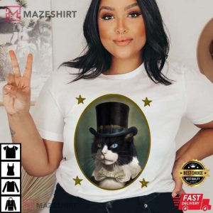 Tuxedo Cat Presidents Day Cat Lover T Shirt (4)
