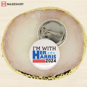 I'm With Her Kamala Harris Button Pin (1)