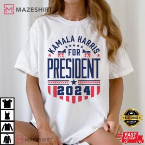 Kamala Harris for President Vote Democrat 2024 Election T Shirt (2)