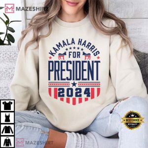 Kamala Harris for President Vote Democrat 2024 Election T Shirt (3)